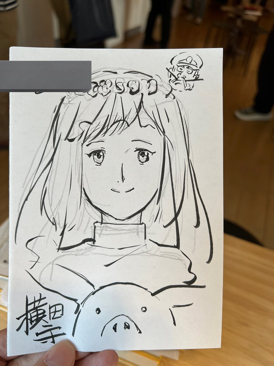 Educational authentic reference image (GU13ibEbcAAOF6q). — educational authentic (REAL) shikishi reference associated with Mamoru Yokota
