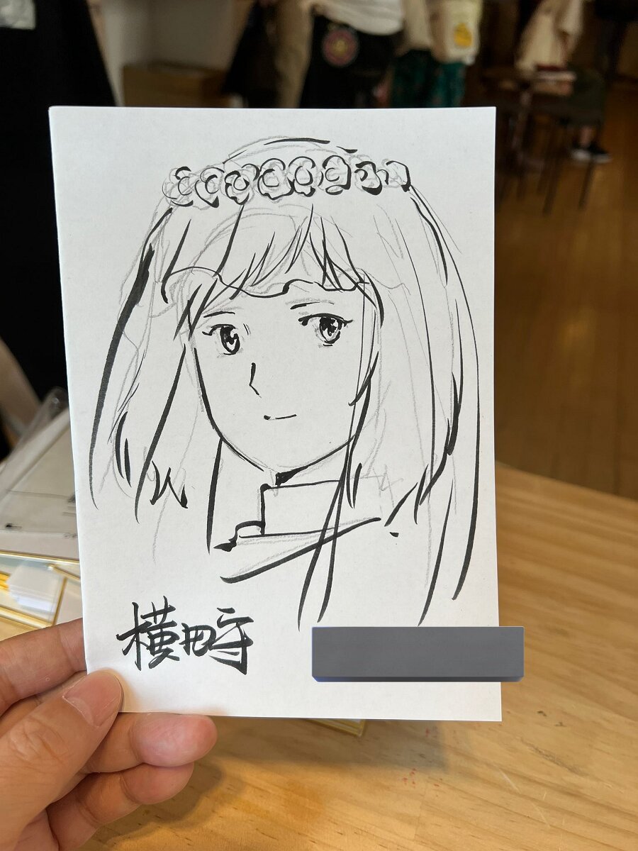 Educational authentic reference image (GU13ibGaIAAuFu5). — educational authentic (REAL) shikishi reference associated with Mamoru Yokota