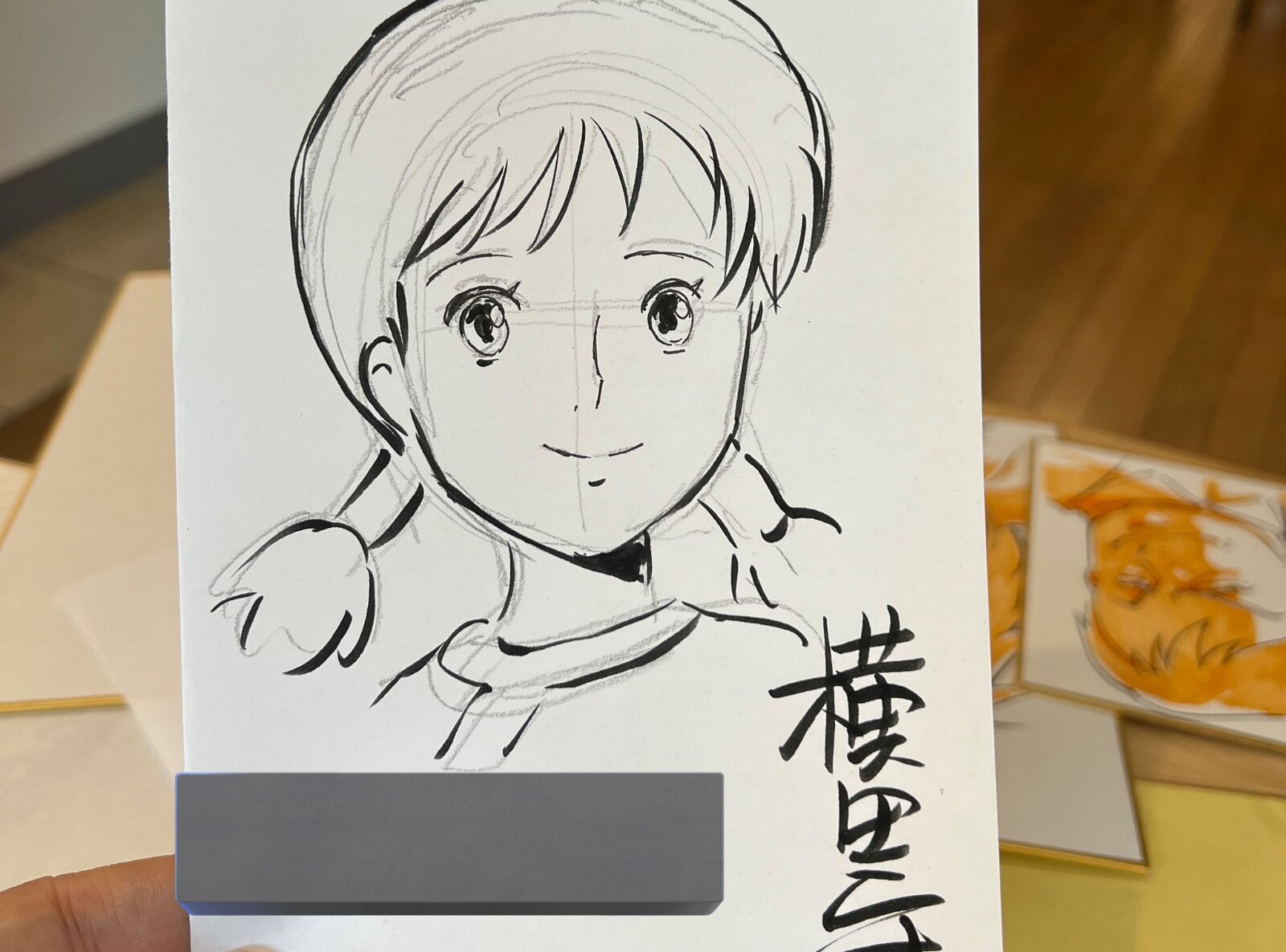 Educational authentic reference image (GUm5u3DXEAAao9u). — educational authentic (REAL) shikishi reference associated with Mamoru Yokota