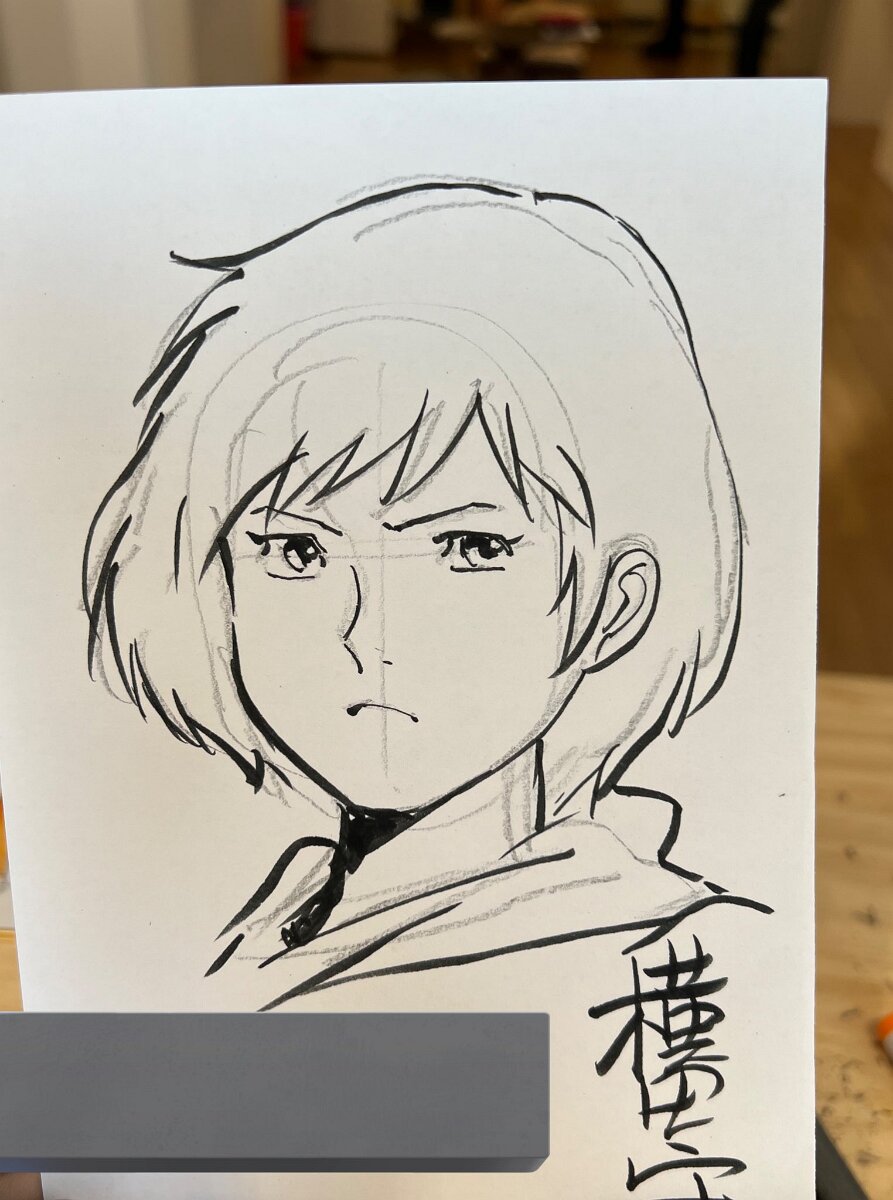 Educational authentic reference image (GUm5u3GWUAAJvC1). — educational authentic (REAL) shikishi reference associated with Mamoru Yokota