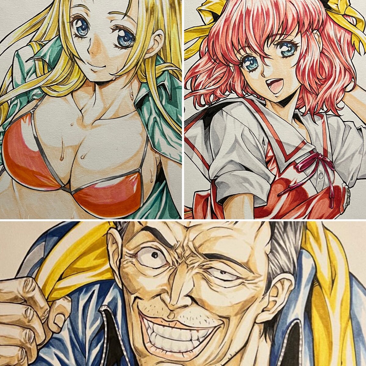 Educational authentic reference image (GKZ0dr8a8AAcW6F). — educational authentic (REAL) shikishi reference associated with Mamoru Yokota