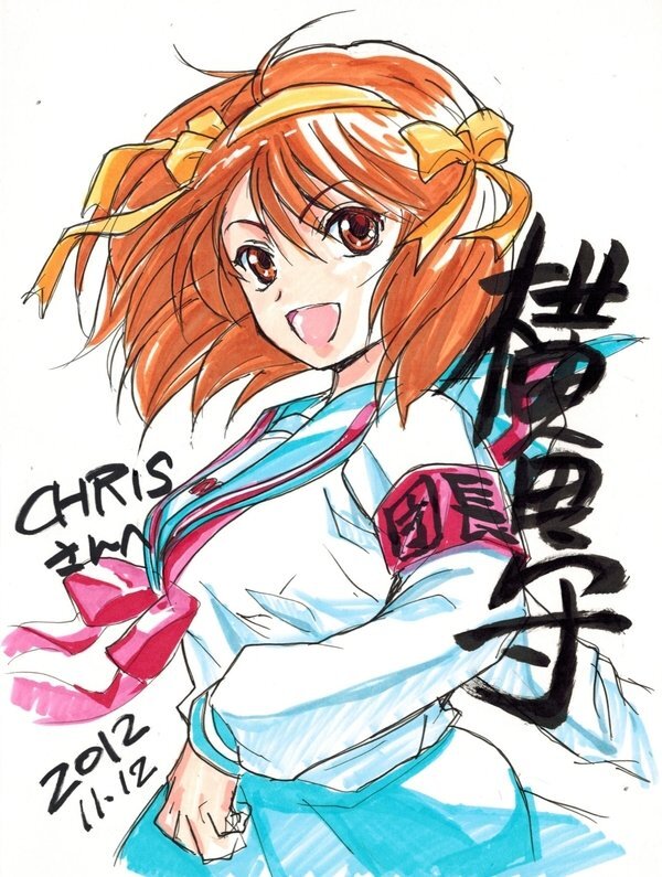 Educational authentic reference image (warawrawttw). — educational authentic (REAL) shikishi reference associated with Mamoru Yokota