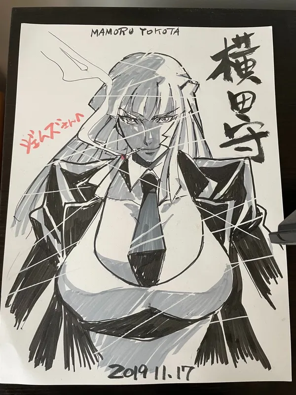 Educational authentic reference image (FaXnNjWXoAkaQBm). — educational authentic (REAL) shikishi reference associated with Mamoru Yokota