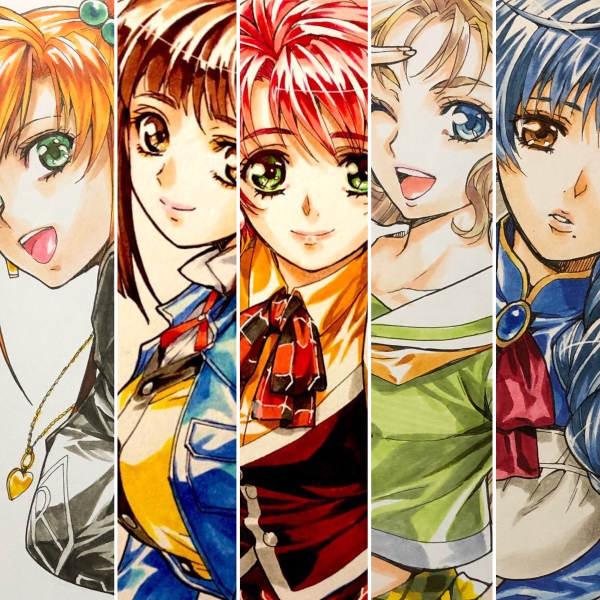 Educational authentic reference image (FFEEMR-aUAIVVQO). — educational authentic (REAL) shikishi reference associated with Mamoru Yokota