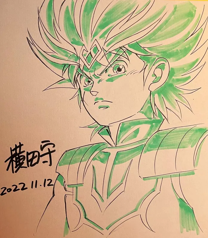 Educational authentic reference image (FhX0bi4aYAAkzrl). — educational authentic (REAL) shikishi reference associated with Mamoru Yokota