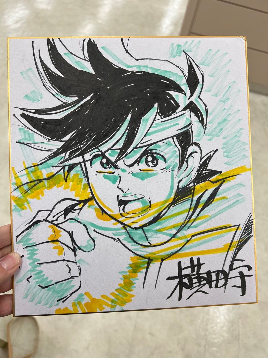 Educational authentic reference image (FdetFSOaIAAaALw). — educational authentic (REAL) shikishi reference associated with Mamoru Yokota