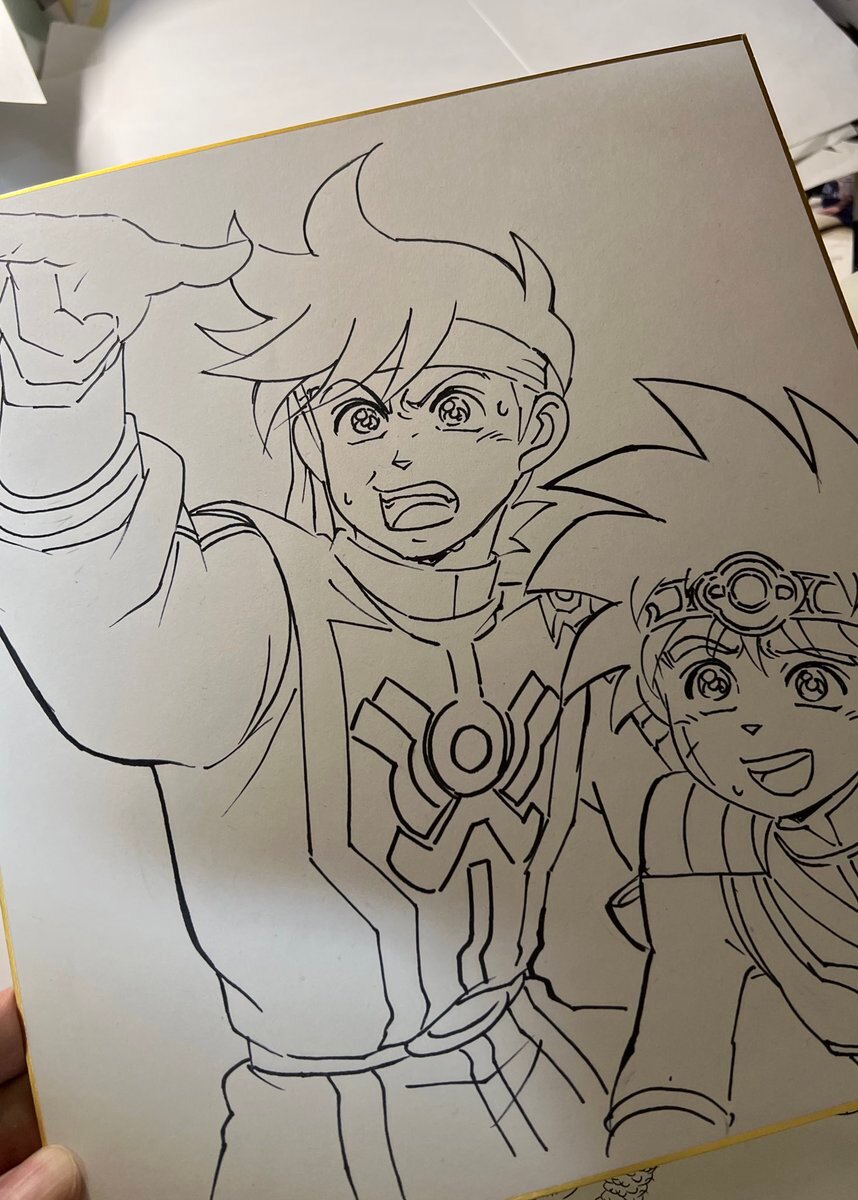 Educational authentic reference image (FWKD2mQagAAR7B2). — educational authentic (REAL) shikishi reference associated with Mamoru Yokota