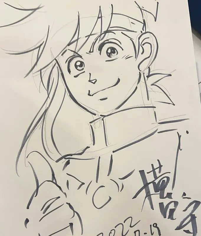 Educational authentic reference image (FYLo4Q-akAAHANH). — educational authentic (REAL) shikishi reference associated with Mamoru Yokota