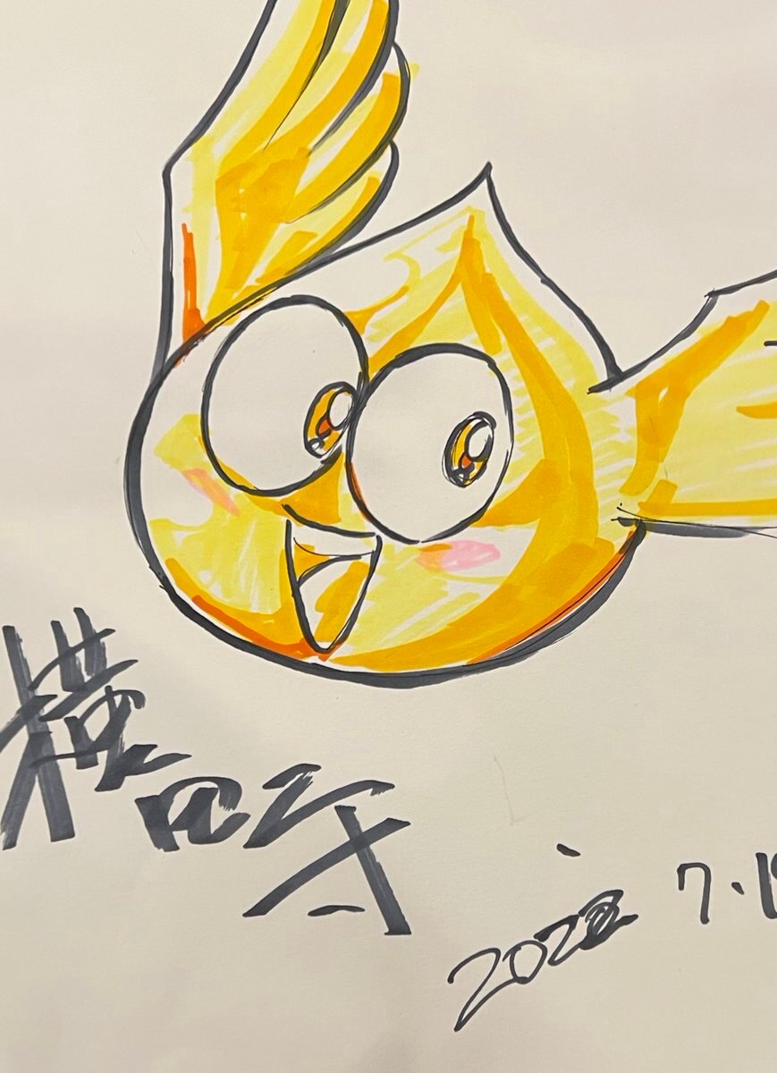 Educational authentic reference image (FYLo4RIaIAATKpc). — educational authentic (REAL) shikishi reference associated with Mamoru Yokota