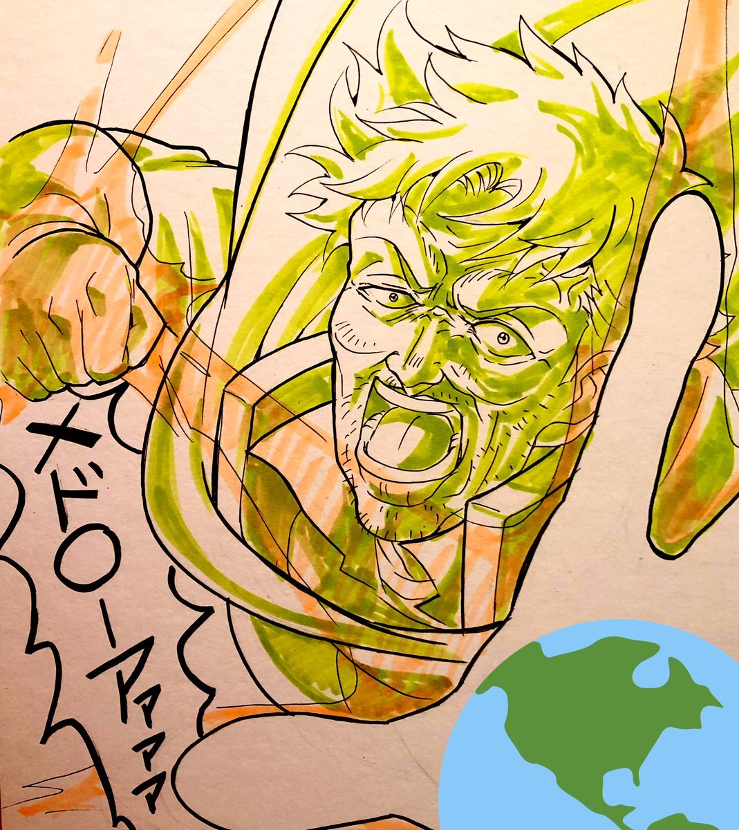 Educational authentic reference image (FQn5CTVacAIZN99). — educational authentic (REAL) shikishi reference associated with Mamoru Yokota