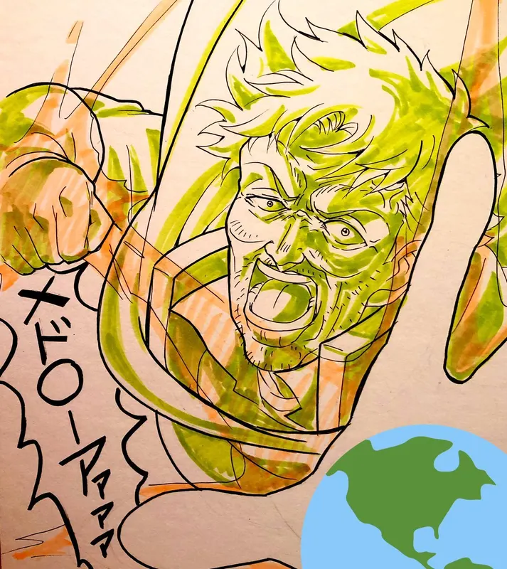 Educational authentic reference image (FQn5CTVacAIZN99). — educational authentic (REAL) shikishi reference associated with Mamoru Yokota