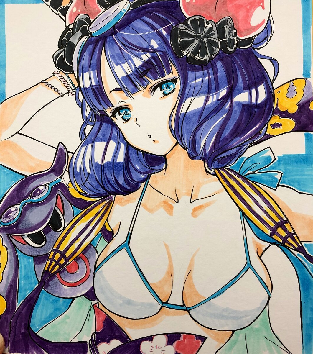 Educational authentic reference image (EDN34Y_UEAAXRc-). — educational authentic (REAL) shikishi reference associated with Mamoru Yokota