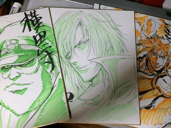 Educational authentic reference image (BxshazjCcAEkZQv). — educational authentic (REAL) shikishi reference associated with Mamoru Yokota