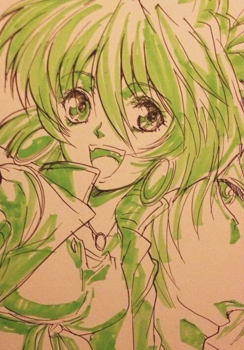 Educational authentic reference image (EFOqiUTVUAEj3AY). — educational authentic (REAL) shikishi reference associated with Mamoru Yokota
