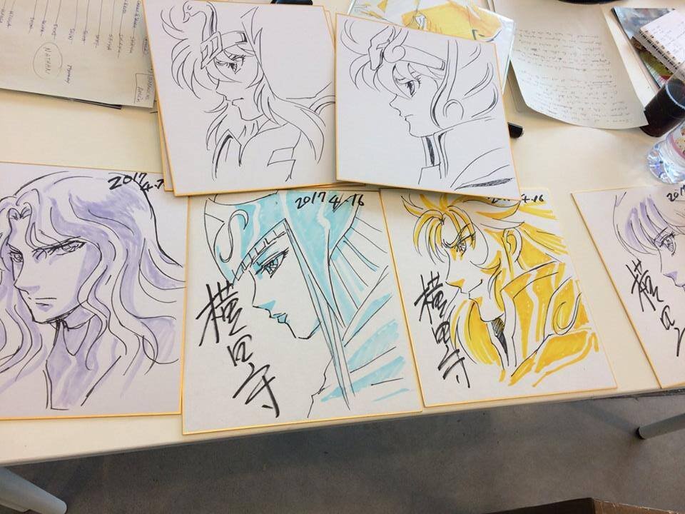 Educational authentic reference image (31466784_160556077958278_1835443098440695808_n). — educational authentic (REAL) shikishi reference associated with Mamoru Yokota
