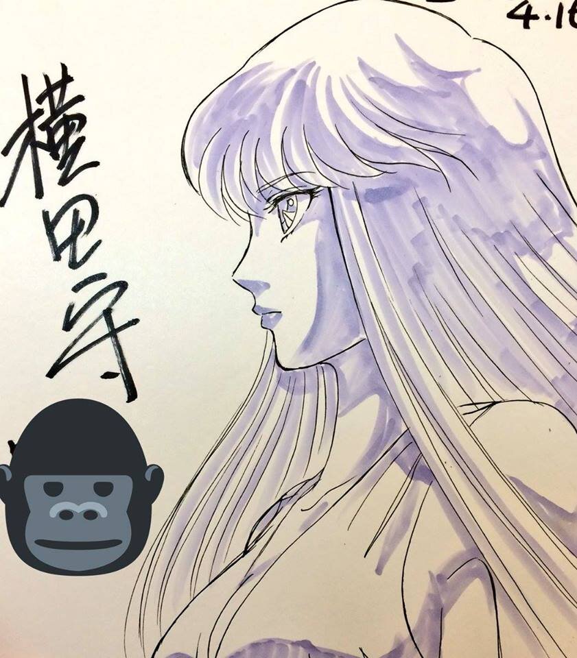 Educational authentic reference image (31444651_160552544625298_3695868492633866240_n). — educational authentic (REAL) shikishi reference associated with Mamoru Yokota
