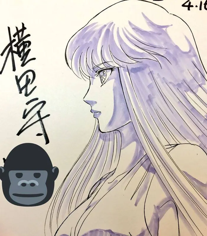Educational authentic reference image (31444651_160552544625298_3695868492633866240_n). — educational authentic (REAL) shikishi reference associated with Mamoru Yokota