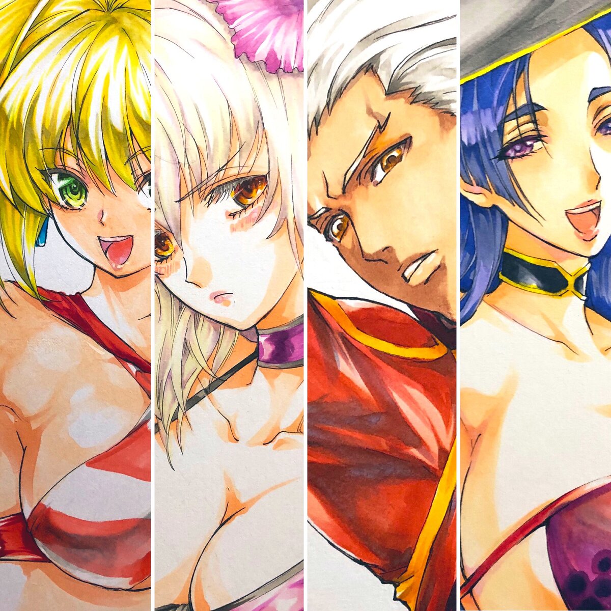 Educational authentic reference image (FDiutT3aAAAYyQ4). — educational authentic (REAL) shikishi reference associated with Mamoru Yokota