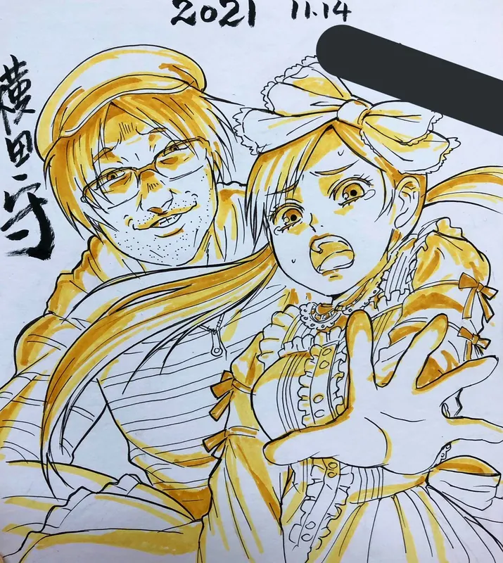 Educational authentic reference image (FEIzAxLaIAAEvkc). — educational authentic (REAL) shikishi reference associated with Mamoru Yokota