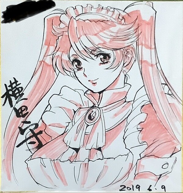 Educational authentic reference image (warawwarrwar). — educational authentic (REAL) shikishi reference associated with Mamoru Yokota