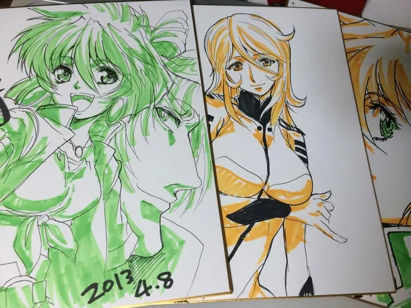 Educational authentic reference image (Bxsha0rCMAEB0nD). — educational authentic (REAL) shikishi reference associated with Mamoru Yokota
