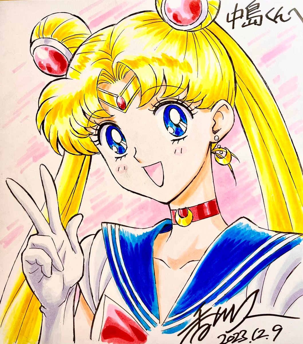 Educational authentic reference image (GBTq-tybUAAWNIM). — educational authentic (REAL) shikishi reference associated with Hisashi Kagawa