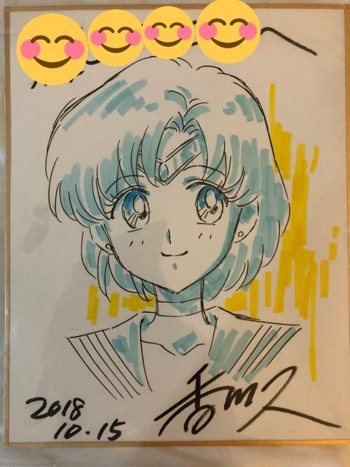 Educational authentic reference image (tumblr_a00c9bef31774fee6f7b50216cca2be1_69d873bb_500). — educational authentic (REAL) shikishi reference associated with Hisashi Kagawa