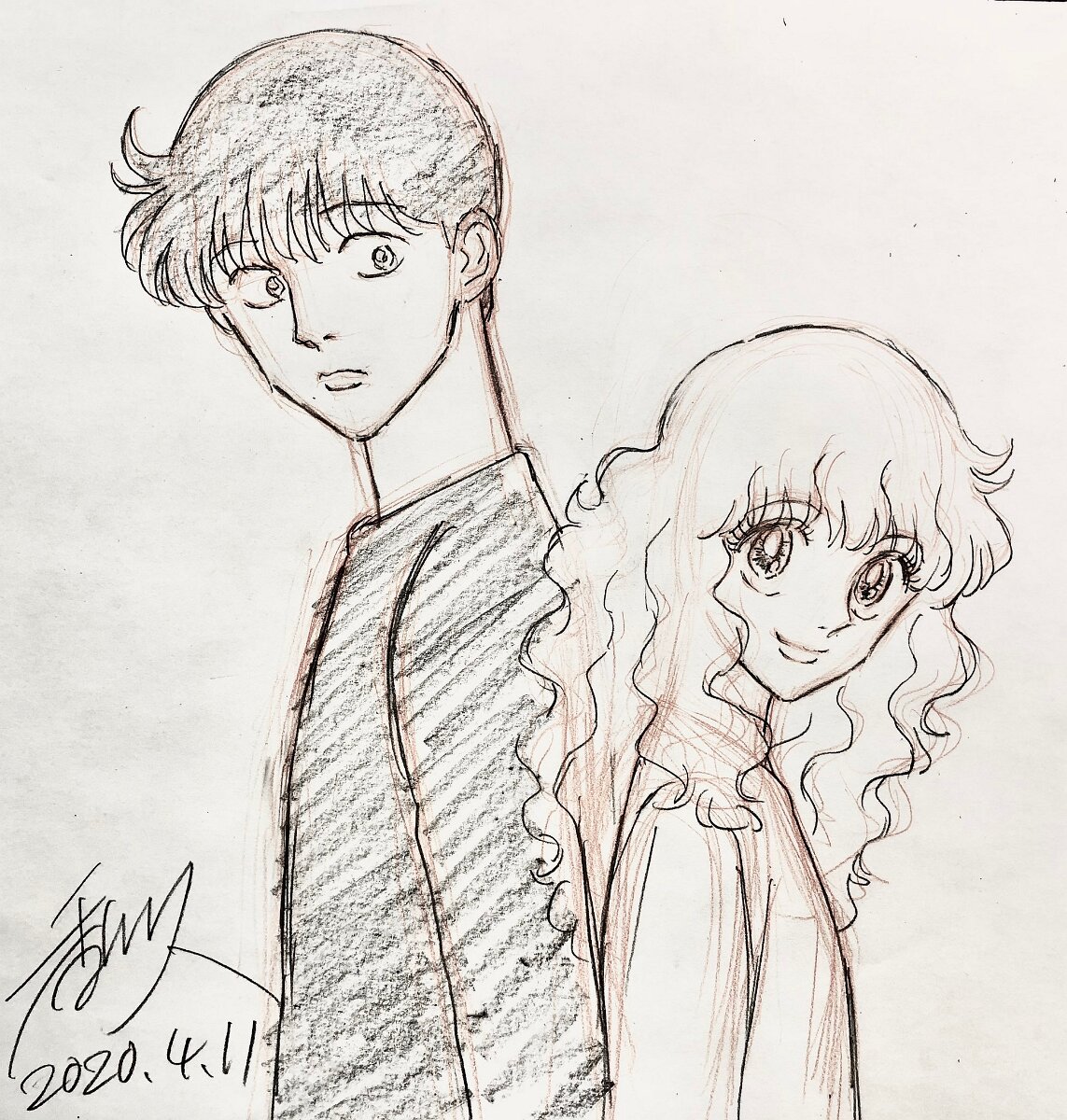 Educational authentic reference image (GZiL206a4AAkLk9). — educational authentic (REAL) shikishi reference associated with Hisashi Kagawa