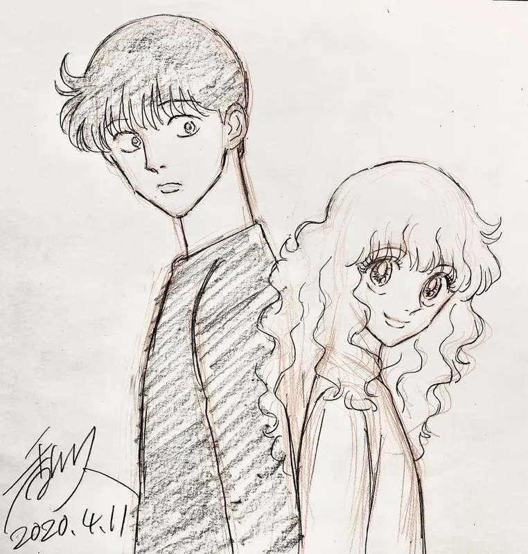 Educational authentic reference image (GZiL206a4AAkLk9). — educational authentic (REAL) shikishi reference associated with Hisashi Kagawa