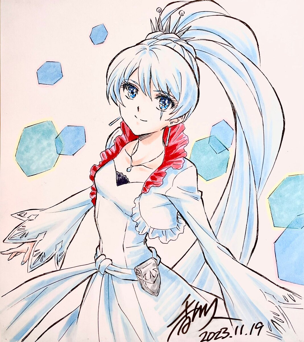 Educational authentic reference image (GBEPXB2a0AABgEY). — educational authentic (REAL) shikishi reference associated with Hisashi Kagawa