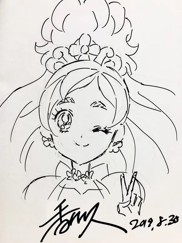 Educational authentic reference image (FQ3-8kHVIAMC8ob). — educational authentic (REAL) shikishi reference associated with Hisashi Kagawa