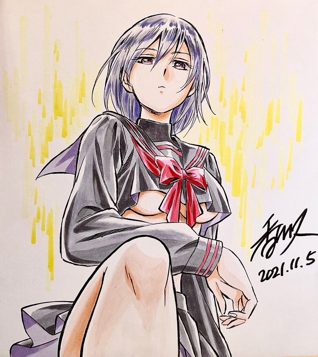 Educational authentic reference image (FFXdkIEakAEk7Se). — educational authentic (REAL) shikishi reference associated with Hisashi Kagawa
