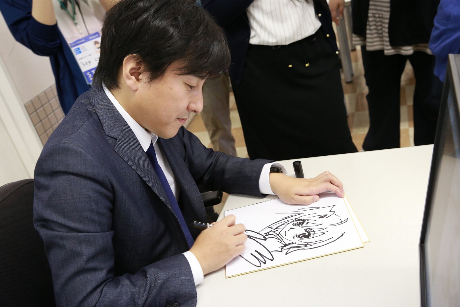 Educational authentic reference image (BR7R0200). — educational authentic (REAL) shikishi reference associated with Akira ITO