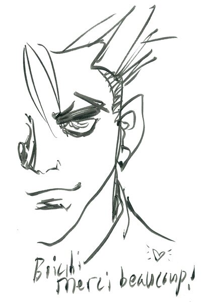 Educational authentic reference image (dedicace_boicheeei). — educational authentic (REAL) shikishi reference associated with Boichi