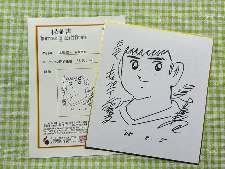 Educational counterfeit reference image (71FfOgCaQbL._AC_UF894,1000_QL80_). — educational counterfeit (FAKE) shikishi reference associated with Yoichi Takahashi