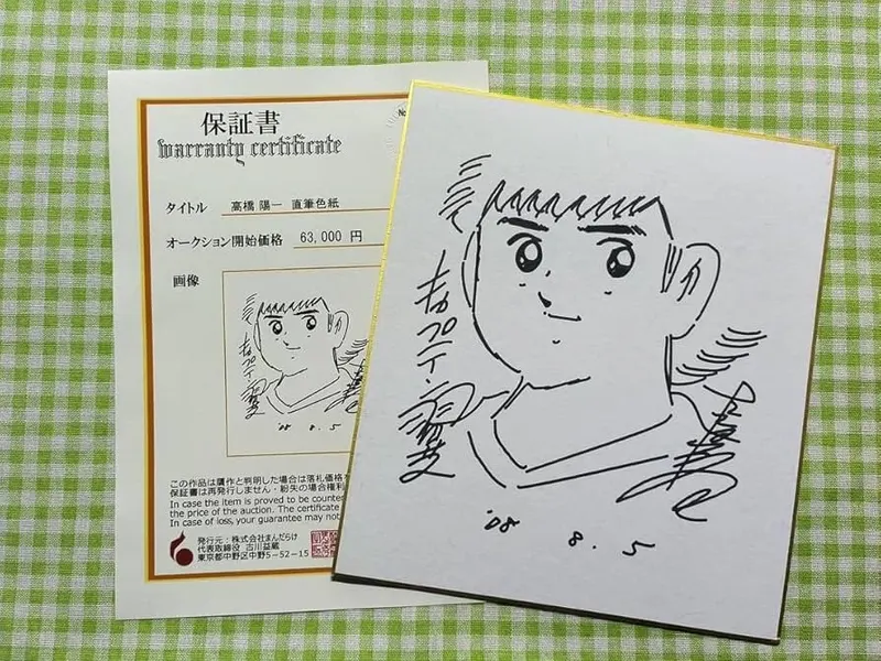 Educational counterfeit reference image (71FfOgCaQbL._AC_UF894,1000_QL80_). — educational counterfeit (FAKE) shikishi reference associated with Yoichi Takahashi