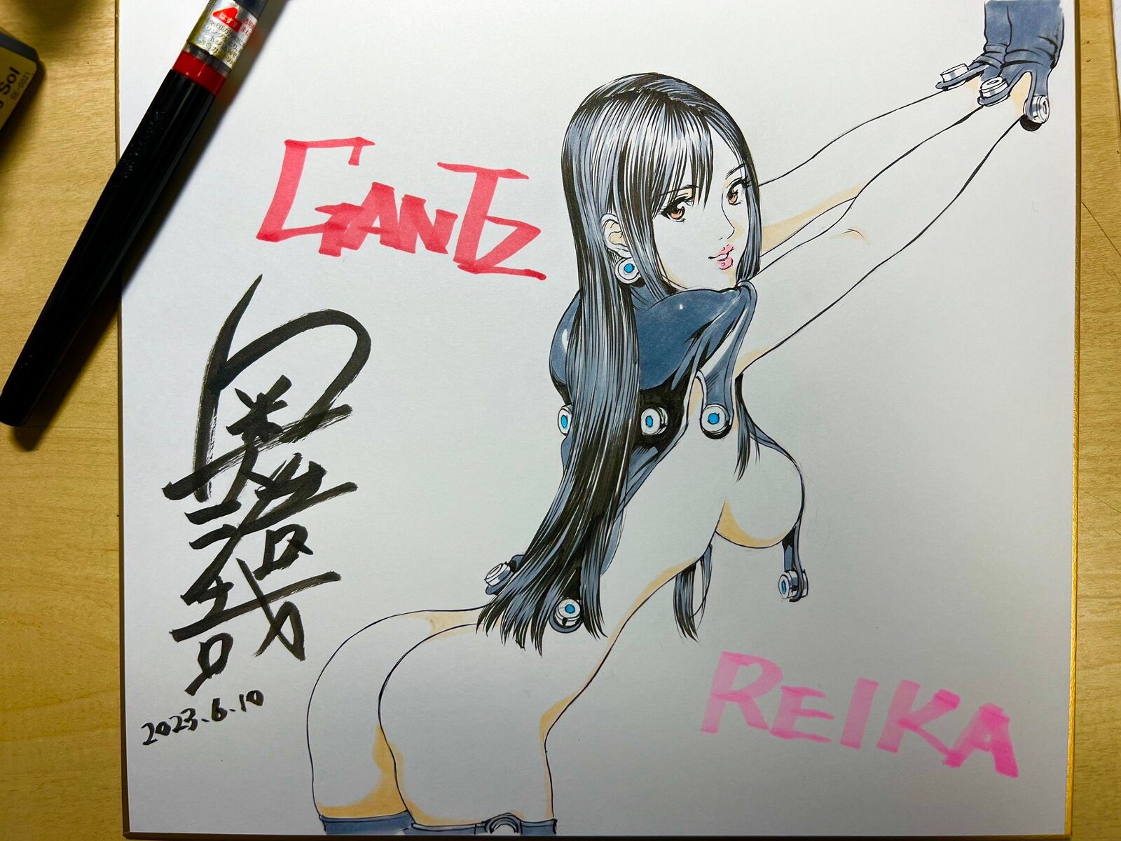 Educational authentic reference image (GXk5aMSbcAAXogR). — educational authentic (REAL) shikishi reference associated with Hiroya OKU