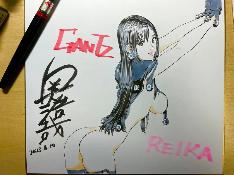 Educational authentic reference image (GXk5aMSbcAAXogR). — educational authentic (REAL) shikishi reference associated with Hiroya OKU