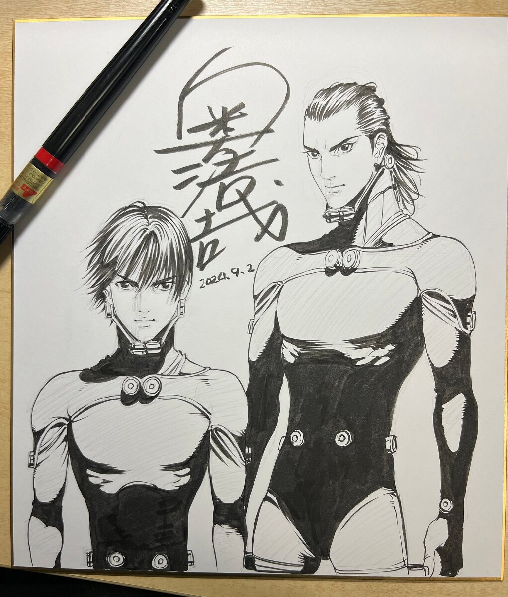 Educational authentic reference image (GYc68MTaQAAO68V). — educational authentic (REAL) shikishi reference associated with Hiroya OKU