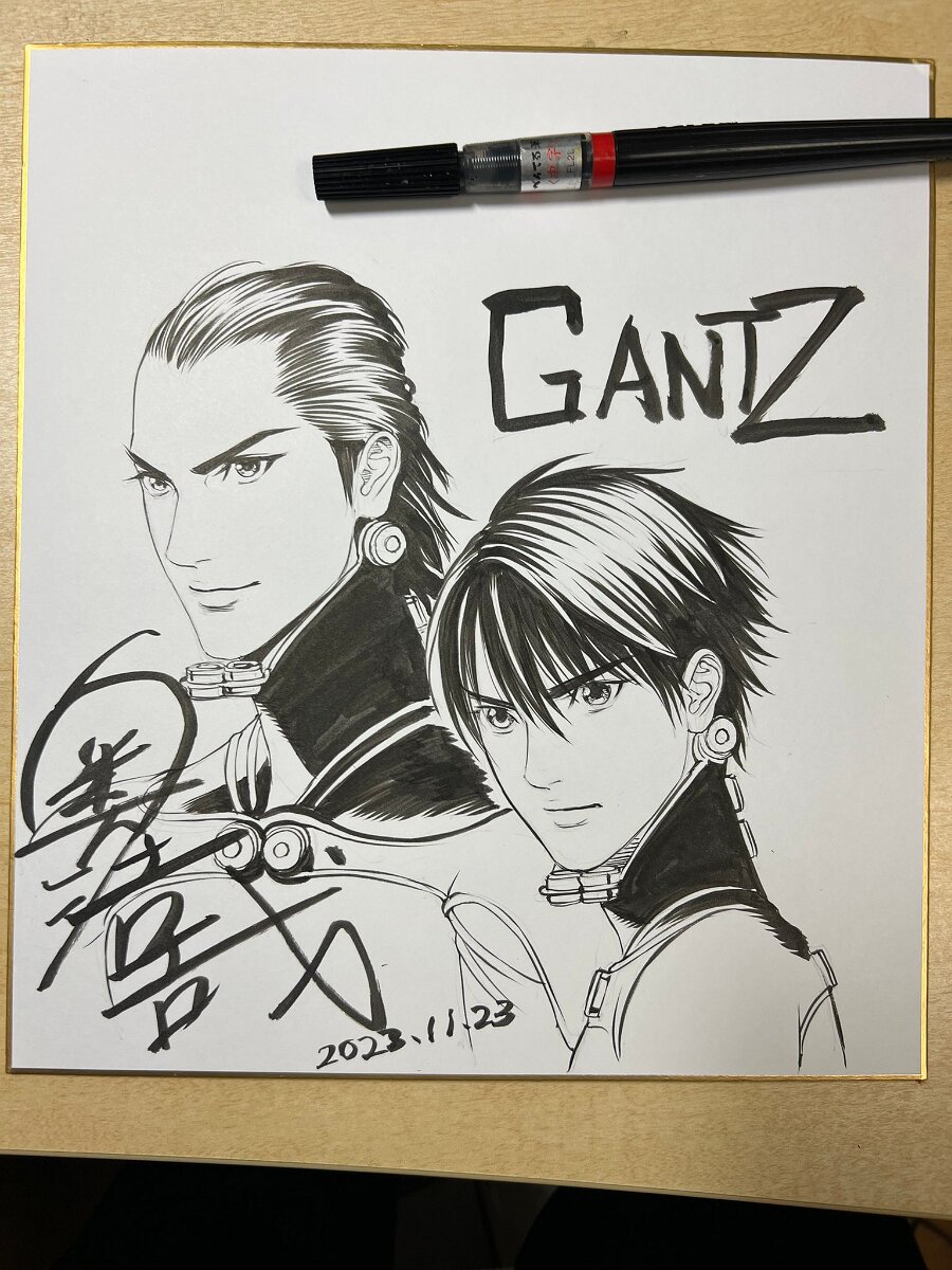 Educational authentic reference image (GcluoXtbwAA875I). — educational authentic (REAL) shikishi reference associated with Hiroya OKU