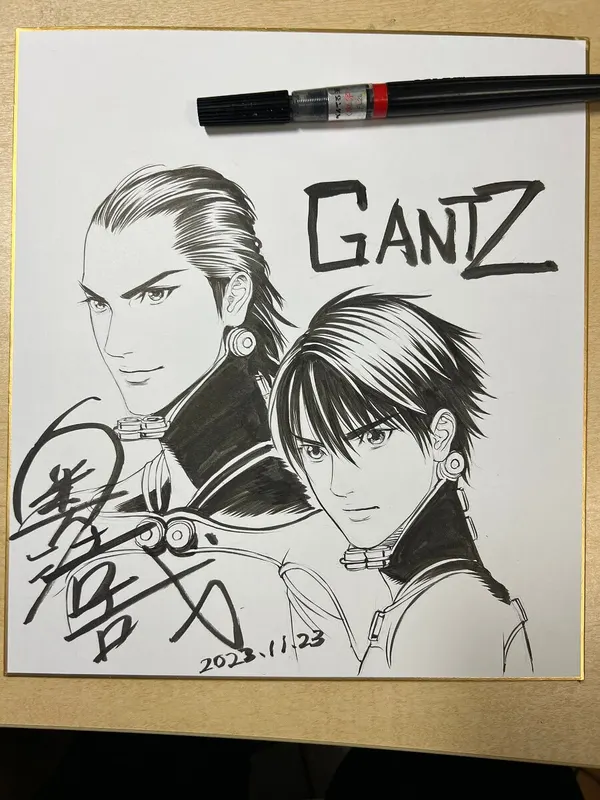 Educational authentic reference image (GcluoXtbwAA875I). — educational authentic (REAL) shikishi reference associated with Hiroya OKU