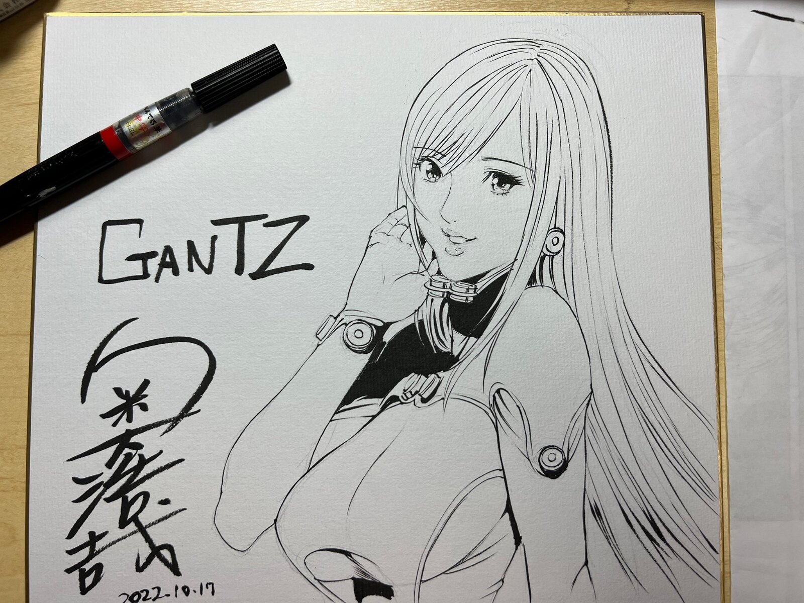 Educational authentic reference image (GWirVg5XcAU_hzk). — educational authentic (REAL) shikishi reference associated with Hiroya OKU