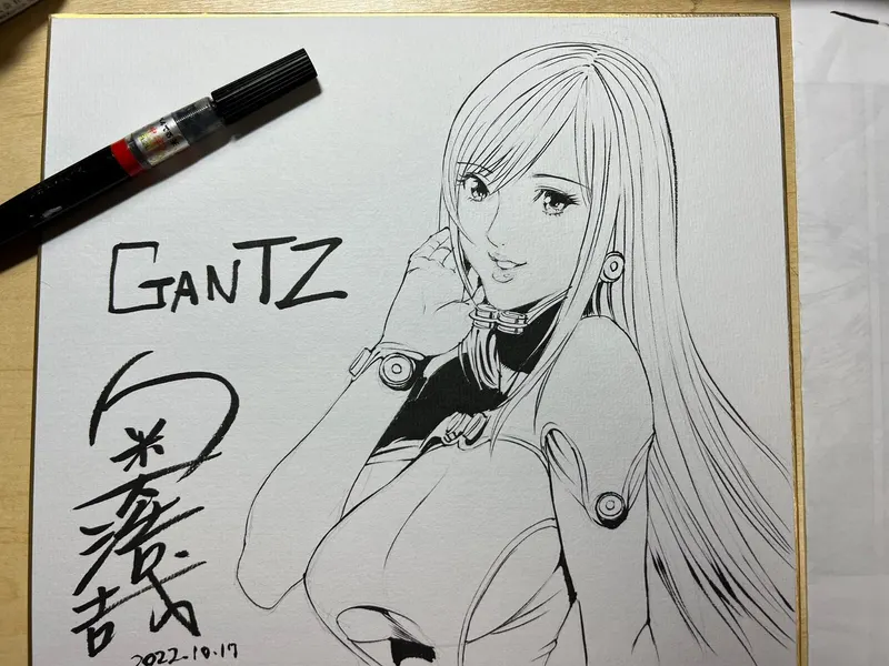 Educational authentic reference image (GWirVg5XcAU_hzk). — educational authentic (REAL) shikishi reference associated with Hiroya OKU