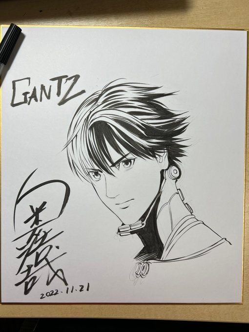 Educational authentic reference image (FiEGJu9akAEzVk9). — educational authentic (REAL) shikishi reference associated with Hiroya OKU