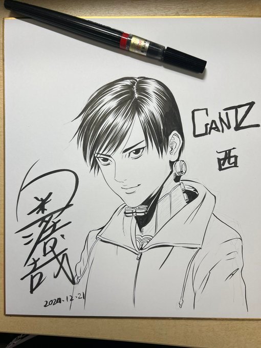 Educational authentic reference image (GfSJ3fhacAETYkr). — educational authentic (REAL) shikishi reference associated with Hiroya OKU