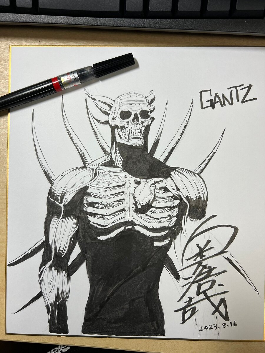 Educational authentic reference image (GXk5aMPbQAA7VLb). — educational authentic (REAL) shikishi reference associated with Hiroya OKU