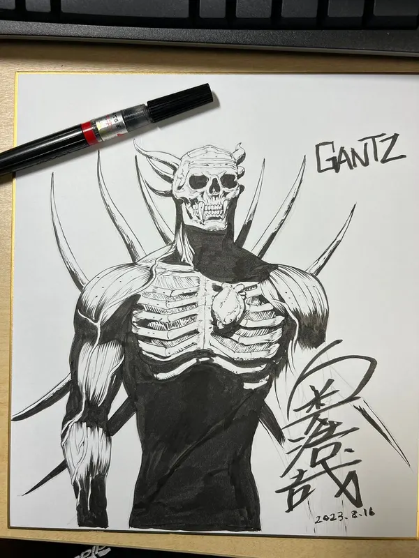 Educational authentic reference image (GXk5aMPbQAA7VLb). — educational authentic (REAL) shikishi reference associated with Hiroya OKU