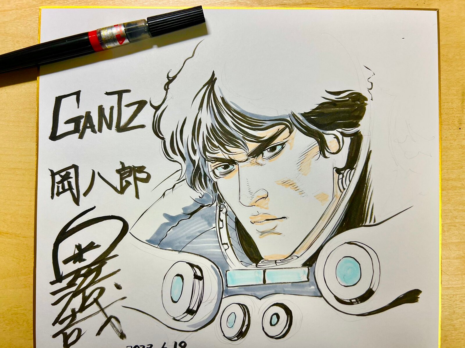 Educational authentic reference image (GXk5aMRbEAA44CW). — educational authentic (REAL) shikishi reference associated with Hiroya OKU