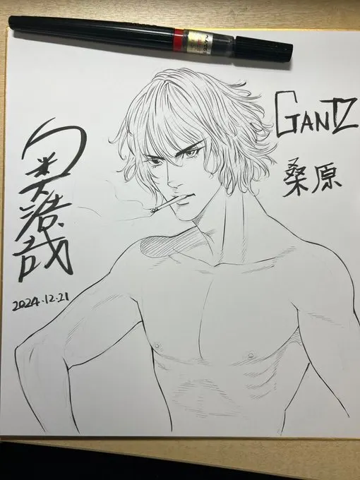 Educational authentic reference image (GfSWu6iasAI6Zr6). — educational authentic (REAL) shikishi reference associated with Hiroya OKU