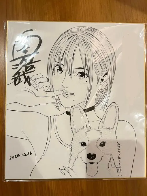 Educational authentic reference image (GfkUWeLbIAEQMr1). — educational authentic (REAL) shikishi reference associated with Hiroya OKU